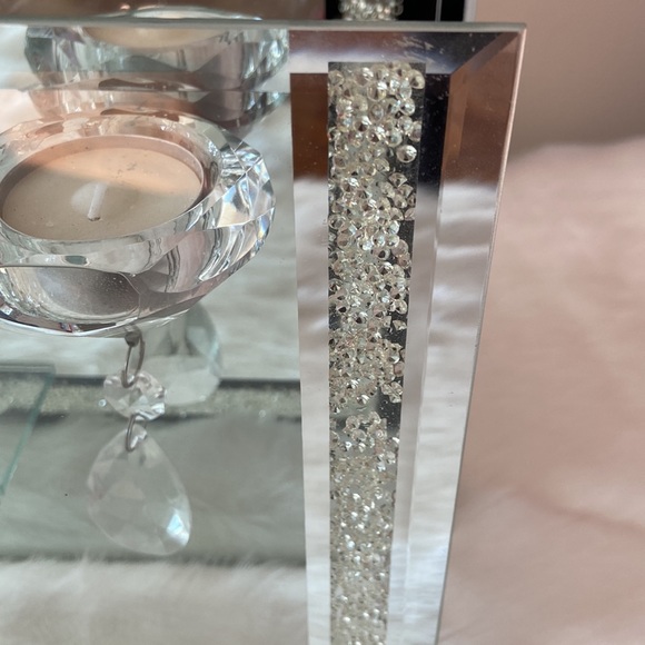 Brand new elegant chandelier style glass candle holder. - Picture 3 of 9